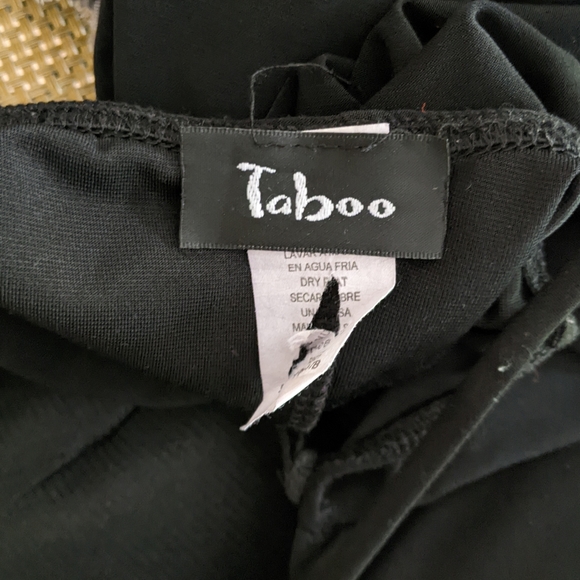 Simple Black Formal Dress with Polka Dot Ribbon - Picture 6 of 6